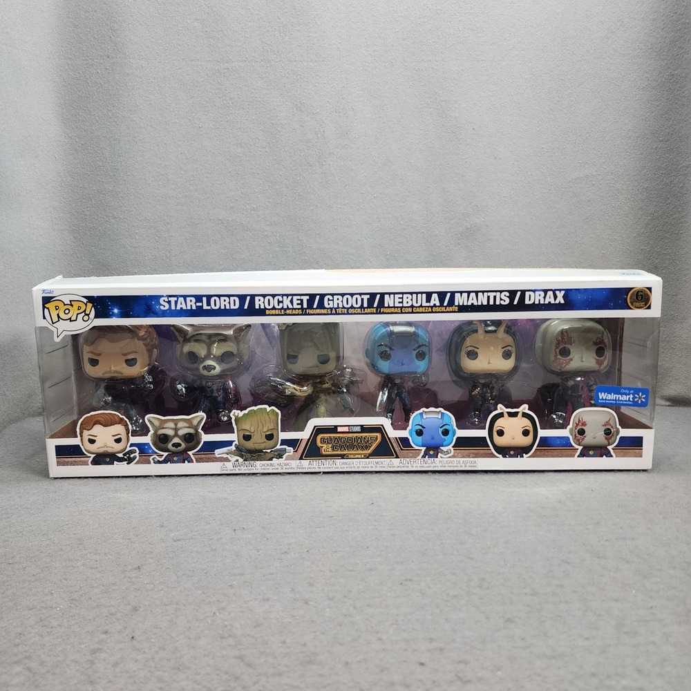 Funko Pop Guardians of the Galaxy Vol 3 6-Pack Walmart Exclusive‎ Marvel NEW